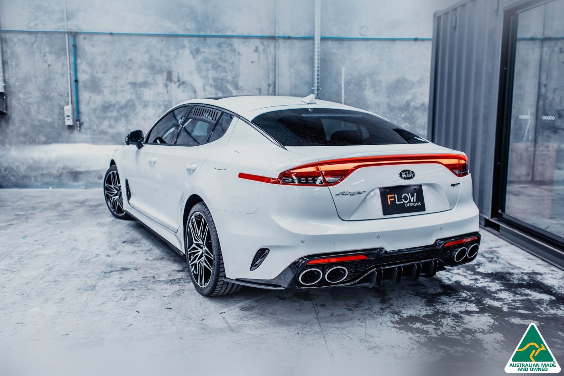 FLOW Designs  Stinger CK GT 2021-2022 Flow-Lock Rear Diffuser - MODE Auto Concepts