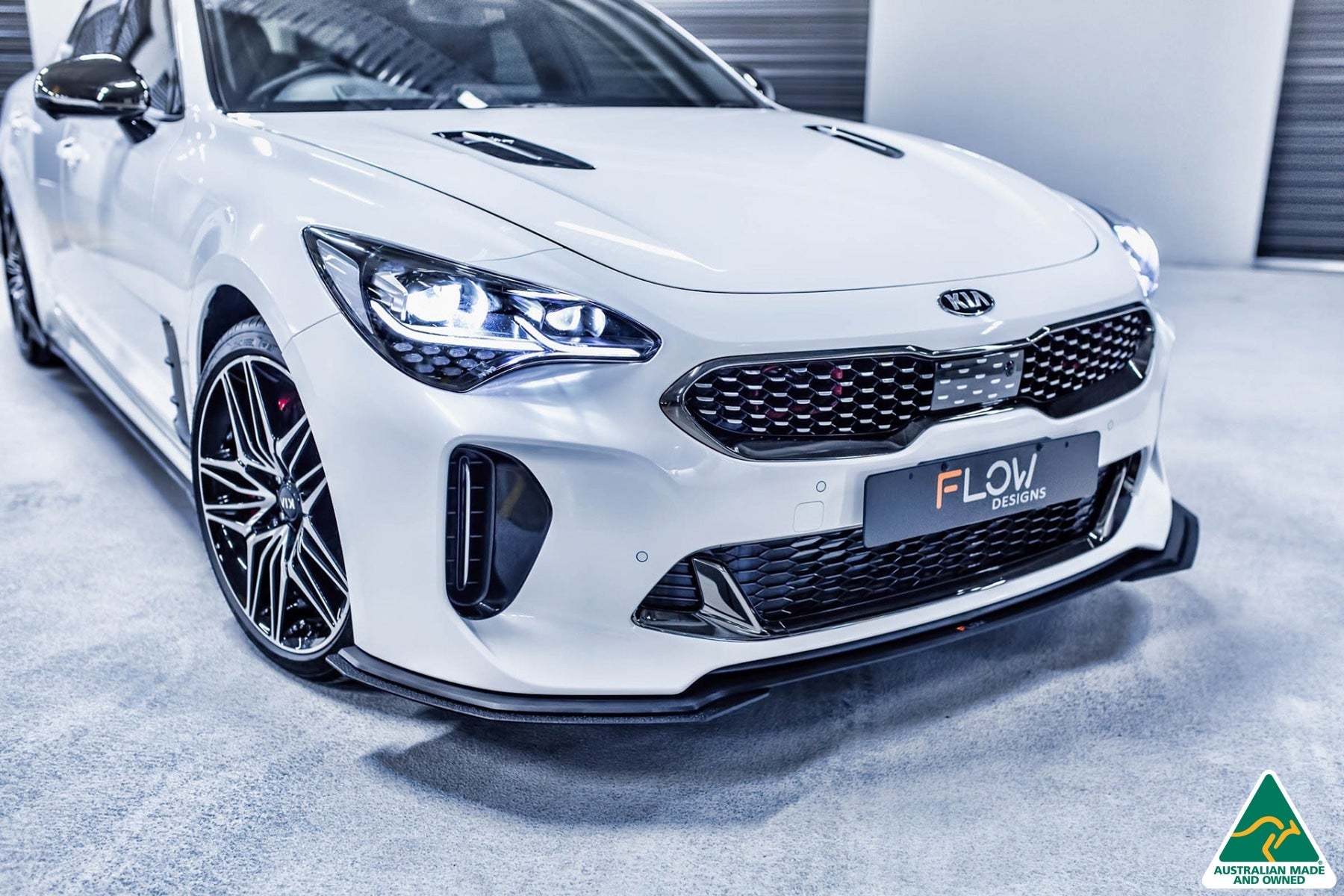 FLOW Designs  Stinger CK GT 2021-2022 Front Lip Splitter & Bumper Reinforcement Brackets - MODE Auto Concepts