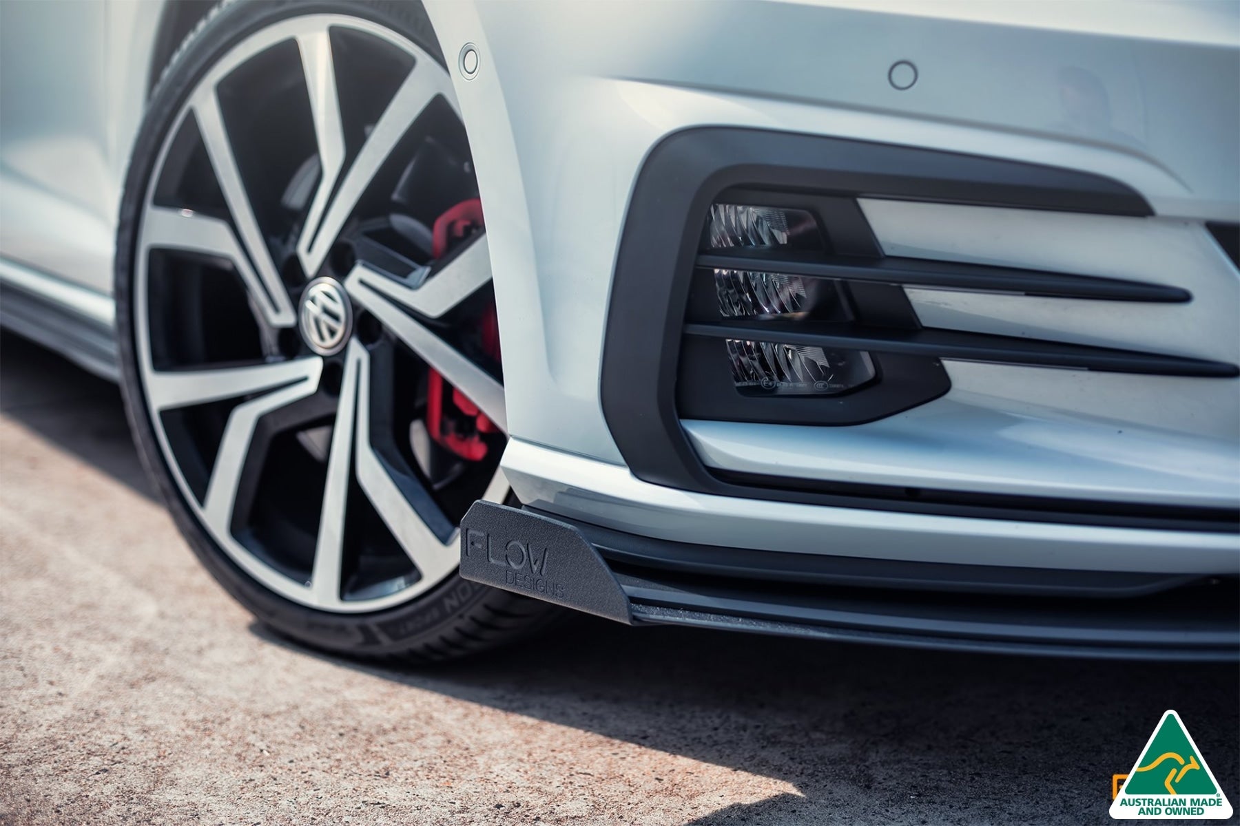 FLOW Designs  MK7 Golf GTI Front Lip Splitter & Bumper Reinforcement Bracket