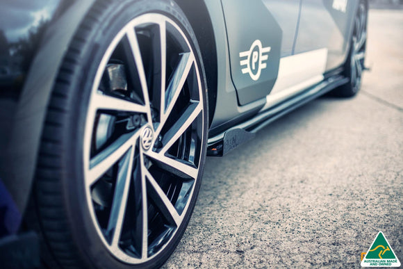 FLOW Designs  MK7.5 Golf R Side Skirt Splitters (Pair) - MODE Auto Concepts