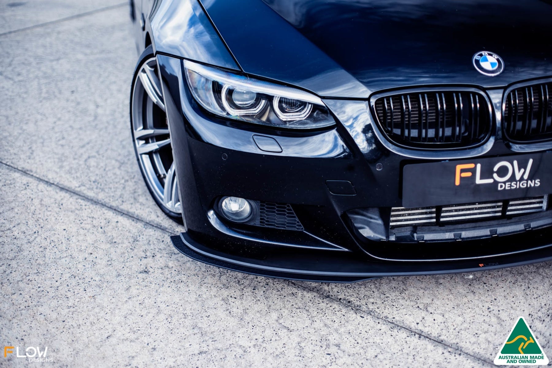 FLOW Designs  E92 M Sport Front Lip Splitter V3 - MODE Auto Concepts