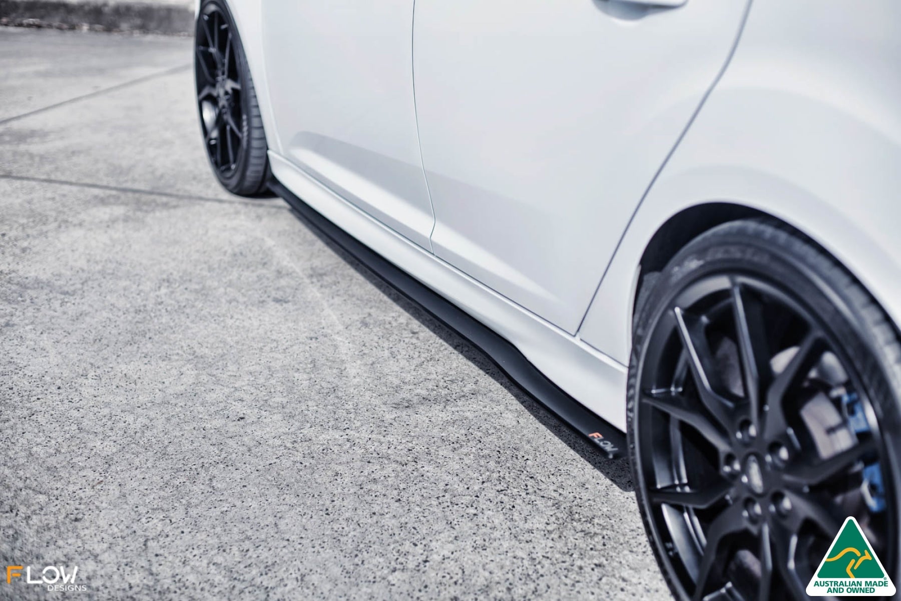 FLOW Designs  MK3 Focus RS Side Skirt Splitters (Pair)