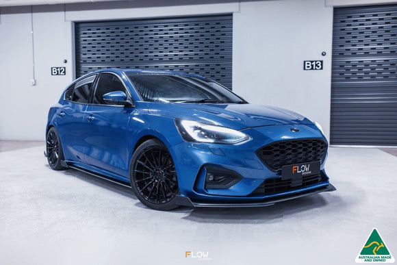 FLOW Designs  MK4 Focus ST-Line Front Lip Splitter Extensions (Pair) - MODE Auto Concepts