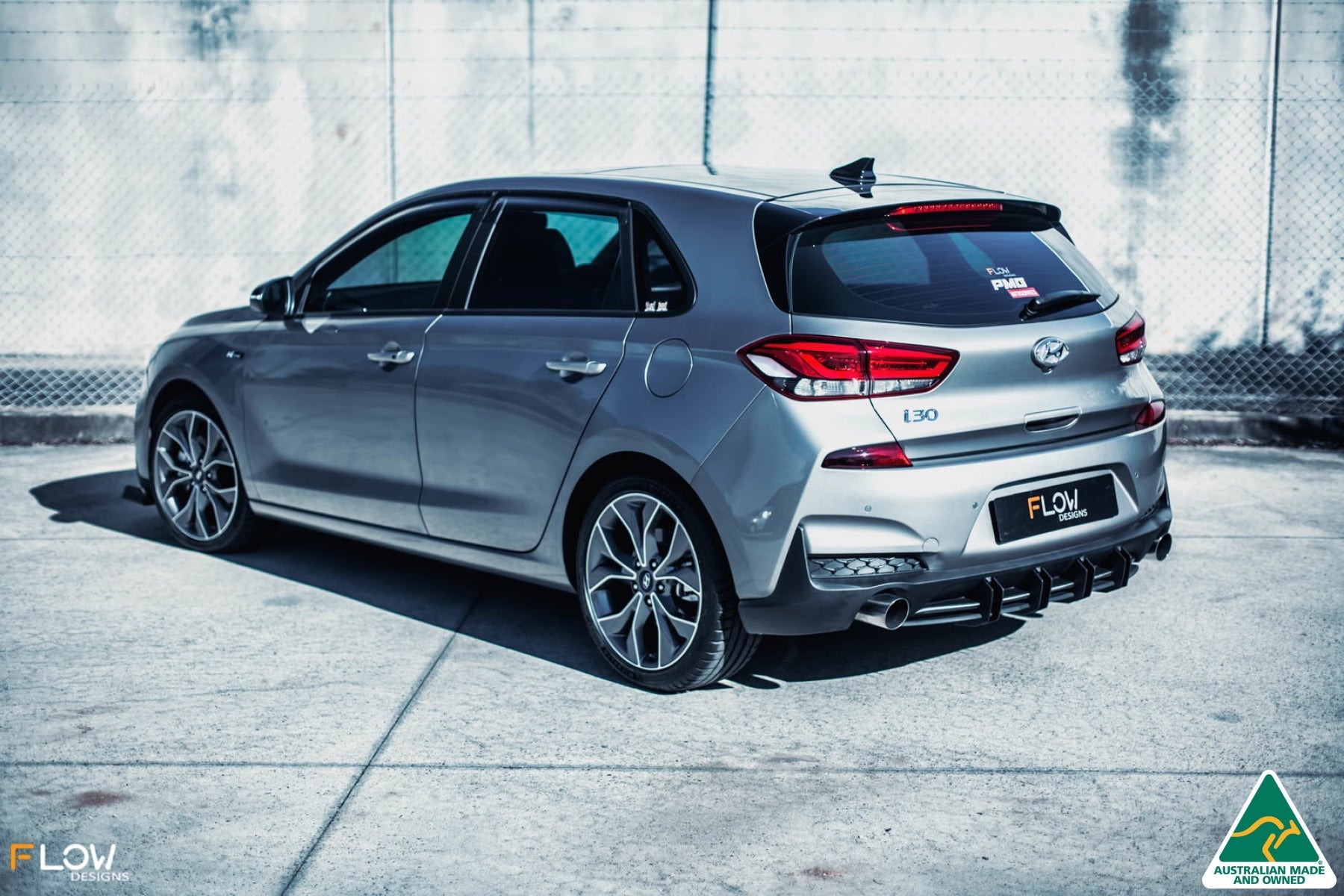 FLOW Designs  i30 N Line Hatch PD (2018-Current) Rear Spats (Pair) - MODE Auto Concepts