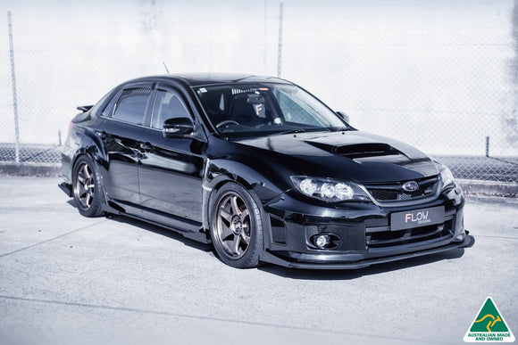 FLOW Designs  Impreza WRX / STI G3 Sedan FL Side Skirt Splitters (Pair) - MODE Auto Concepts