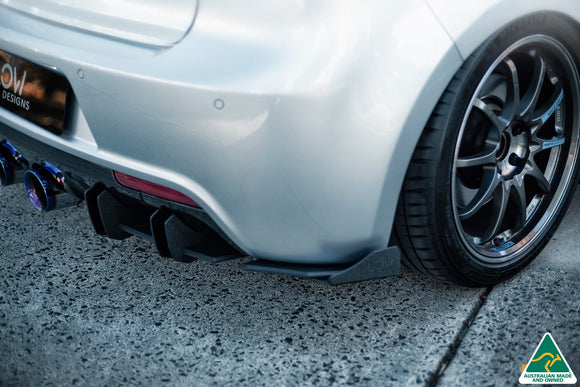 FLOW Designs  MK6 Golf R Rear Spats V3 (Pair) - MODE Auto Concepts