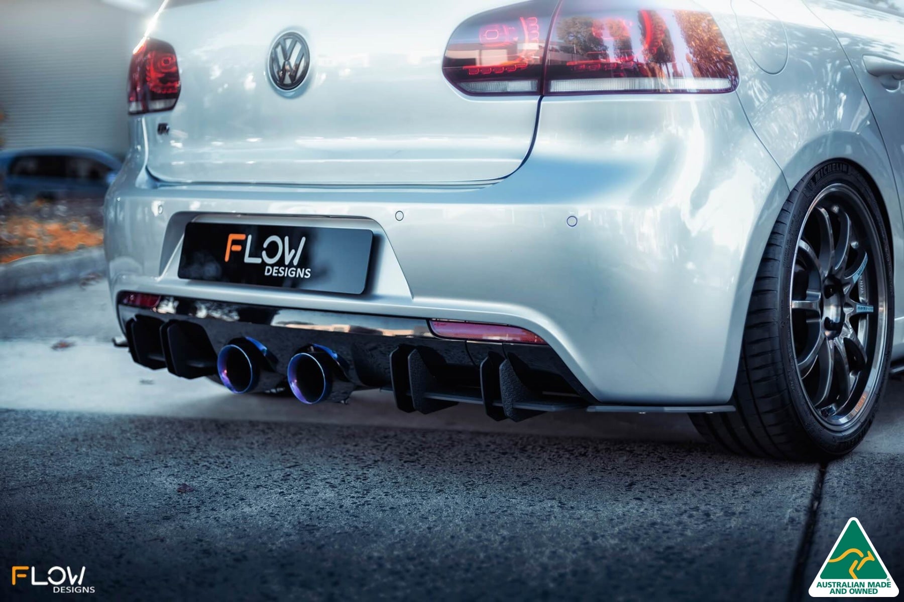 Golf R Rear Diffuseer Buy VW MK6 Golf R Flow-Lock Rear Diffuser Online | Flow Designs ...
