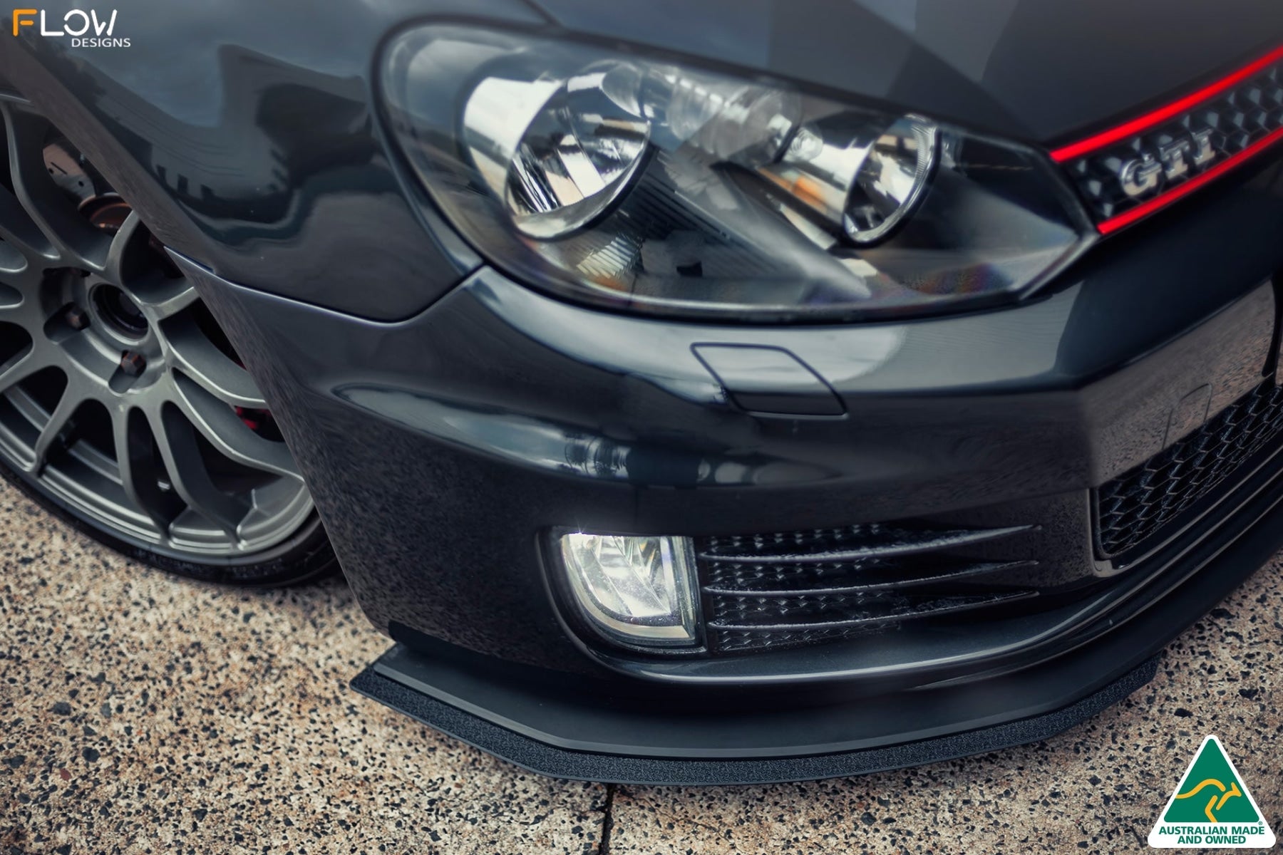 FLOW Designs  MK6 Golf GTI Front Lip Splitter V3