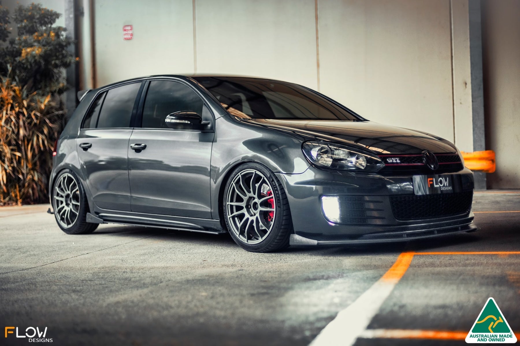 FLOW Designs  MK6 Golf GTI Front Lip Splitter V3