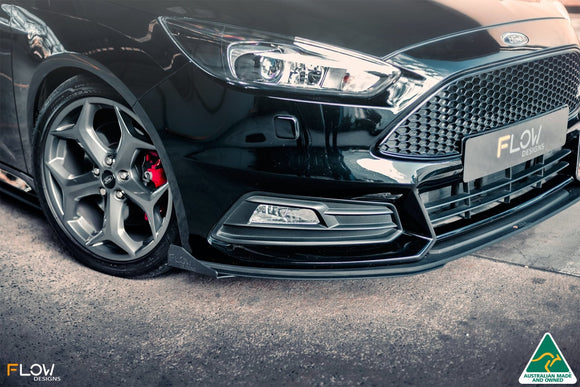 FLOW Designs  MK3.5 Focus ST (Facelift) Front Lip Splitter (2 Piece) - MODE Auto Concepts