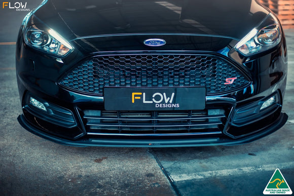 FLOW Designs  MK3.5 Focus ST (Facelift) Front Lip Splitter Extensions (Pair) - MODE Auto Concepts