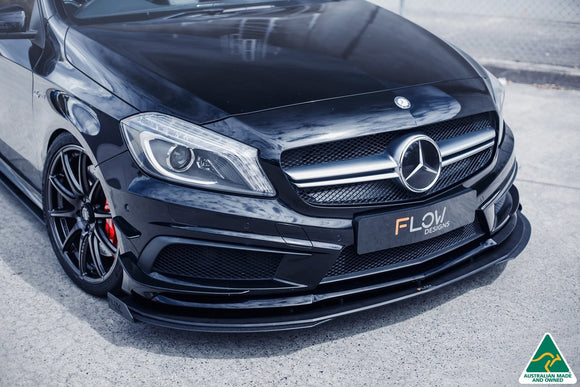 FLOW Designs  A45 AMG W176 (PFL) Front Lip Splitter - MODE Auto Concepts