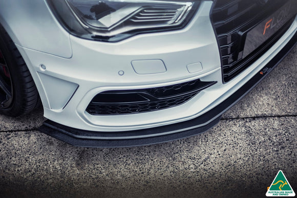 FLOW Designs Audi S3 8V Pre-Facelift Sportback Front Lip Splitter V3 - MODE Auto Concepts