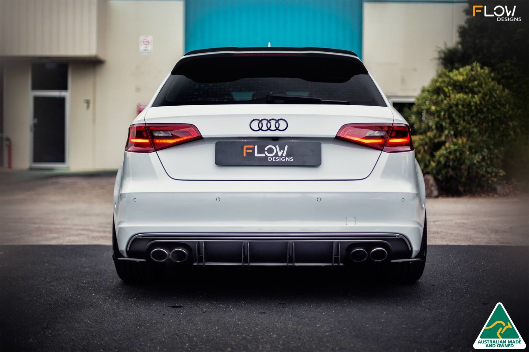 FLOW Designs  S3 8V Pre-Facelift Sportback Flow-Lock Rear Diffuser - MODE Auto Concepts