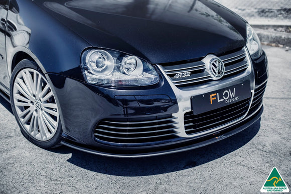 FLOW Designs  MK5 Golf R32 Front Lip Splitter - MODE Auto Concepts