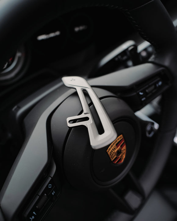 Porsche - GT3 RS Weissach Package Style Aluminum Paddles For JQ Werks Madtrace® Clubsport Magnetic Paddle Shifters - MODE Auto Concepts