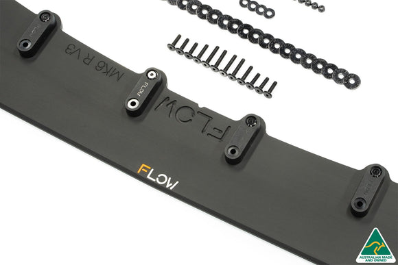 FLOW Designs  MK6 Golf R Front Lip Splitter V3 - MODE Auto Concepts