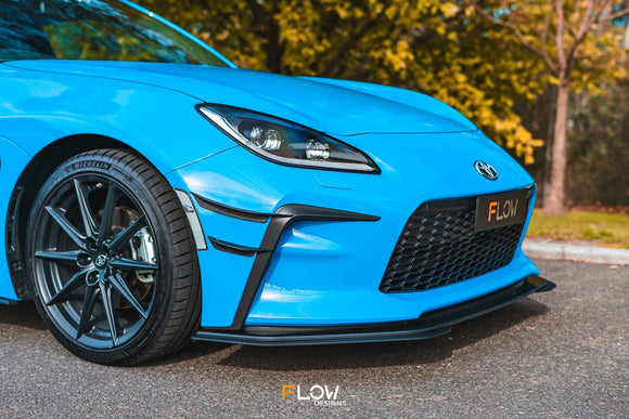 FLOW Designs  ZN8 GR86 Front Lip Splitter Extensions (Pair) - MODE Auto Concepts