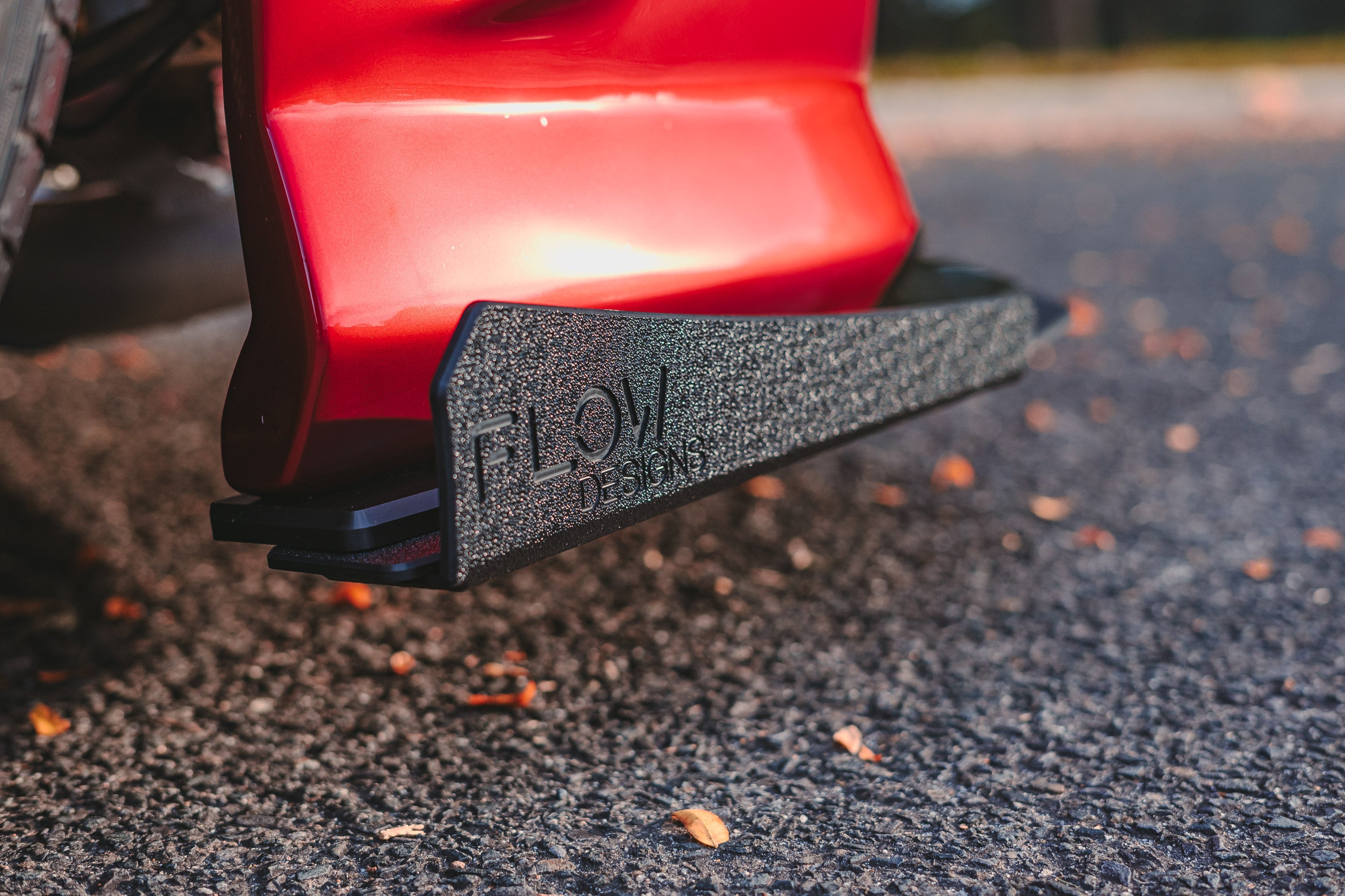 FLOW Designs  S15 / 200SX Front Lip Splitter (For Standard Front Bar) - MODE Auto Concepts