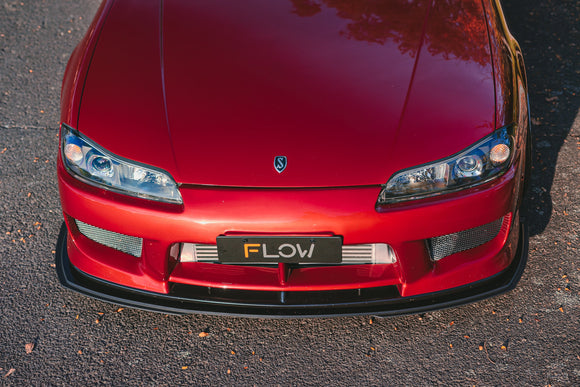FLOW Designs  S15 / 200SX Aero Front Lip Splitter Extensions (Pair - For Aero Front Bar) - MODE Auto Concepts