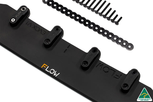 FLOW Designs  Lancer Evolution X Front Lip Splitter V1 - MODE Auto Concepts