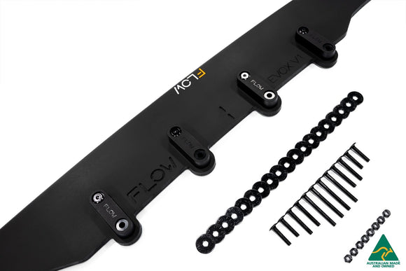 FLOW Designs  Lancer Evolution X Front Lip Splitter V1 - MODE Auto Concepts