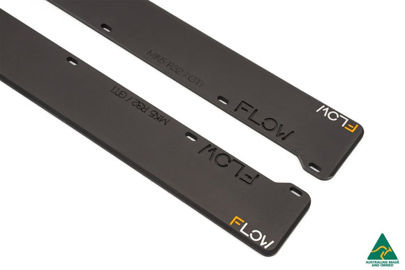 FLOW Designs  MK5 Golf R32 Side Skirt Splitters (Pair) - MODE Auto Concepts