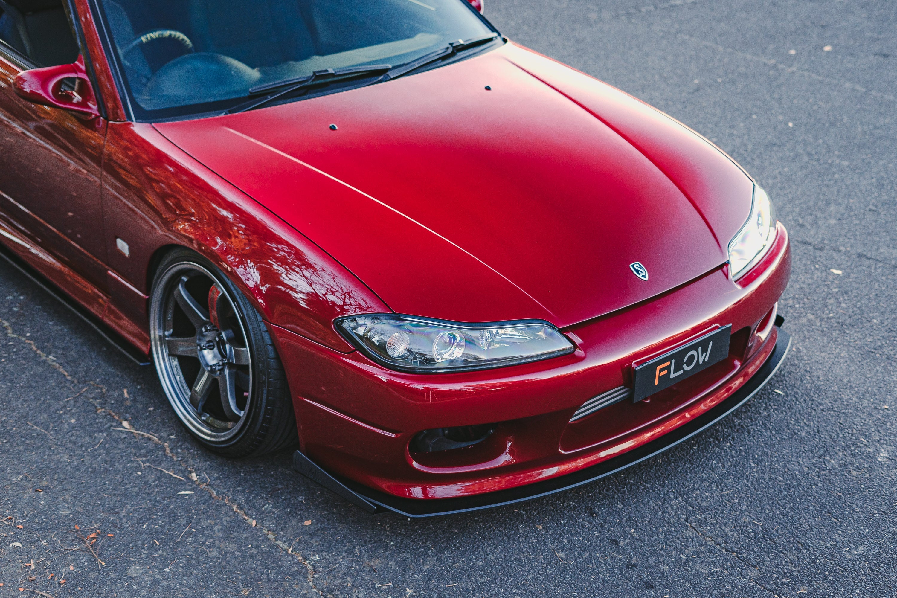 FLOW Designs  S15 / 200SX Front Lip Splitter (For Standard Front Bar) - MODE Auto Concepts