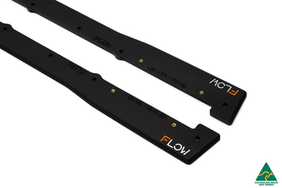 FLOW Designs  Impreza WRX/RS G3 Sedan PFL Side Skirt Splitters (Pair) - MODE Auto Concepts
