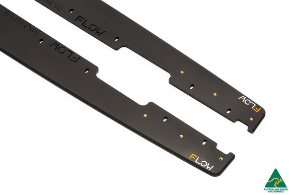 FLOW Designs  MK6 Golf R Side Skirt Splitters V3 (Pair) - MODE Auto Concepts