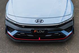 FLOW Designs  CN7 V2 i30N Sedan FL 2024 Front Lip Splitter & Mounting Brackets (Pair) - MODE Auto Concepts