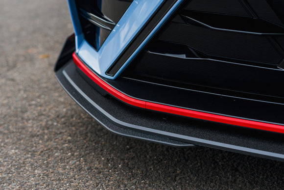 FLOW Designs  CN7 V2 Elantra N Sedan Facelift V2 - 2024 Front Lip Splitter & Mounting Brackets (Pair) - MODE Auto Concepts