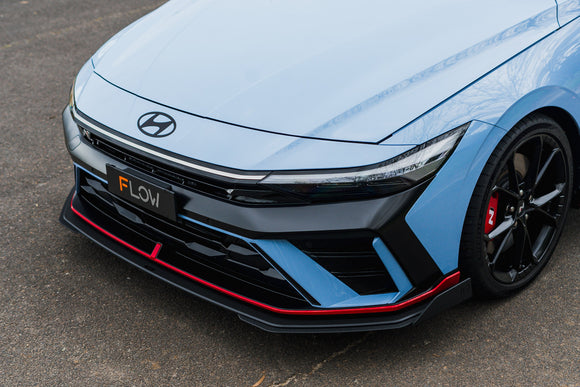 FLOW Designs  CN7 V2 Elantra N Sedan Facelift V2 - 2024 Front Lip Splitter Winglets (Pair) - MODE Auto Concepts