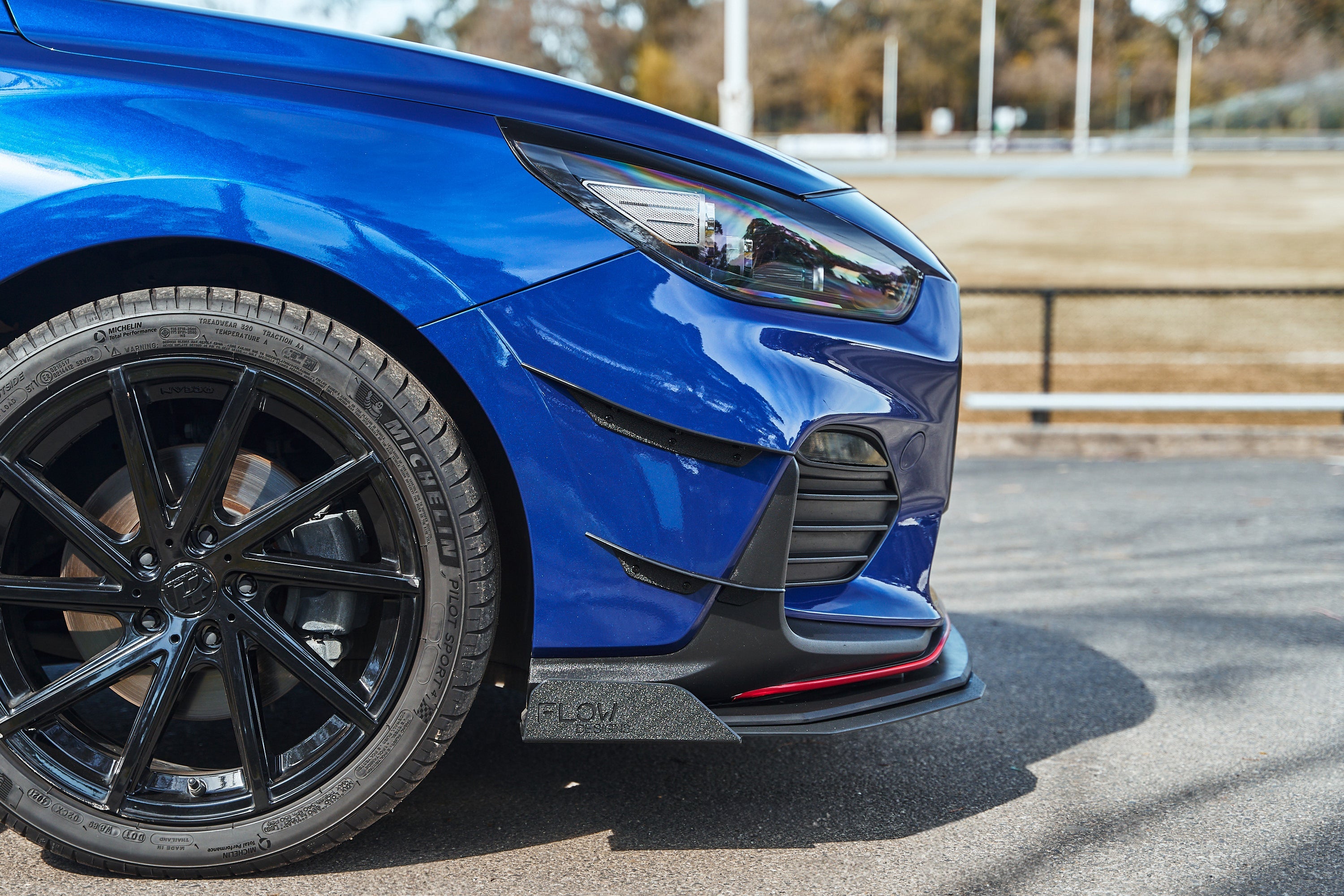 FLOW Designs  i30 N Line Front Bumper Canards - MODE Auto Concepts