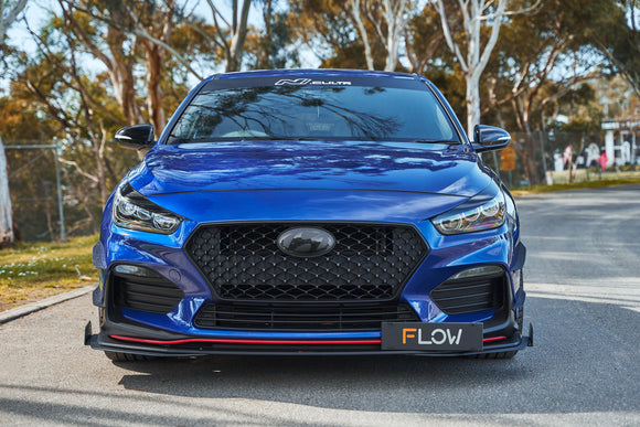 FLOW Designs  i30 N Line Front Bumper Canards - MODE Auto Concepts