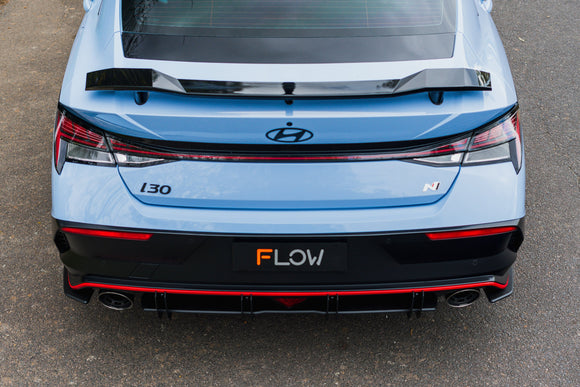 FLOW Designs  CN7 V2 Elantra N Sedan Facelift V2 - 2024 Rear Spats (Pair) - MODE Auto Concepts