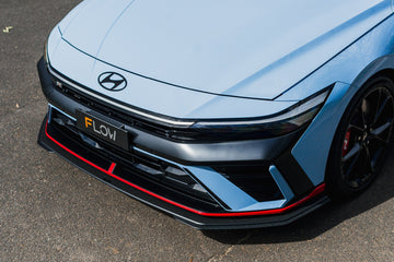 FLOW Designs  CN7 V2 Elantra N Sedan Facelift V2 - 2024 Front Lip Splitter Extensions (Pair) - MODE Auto Concepts
