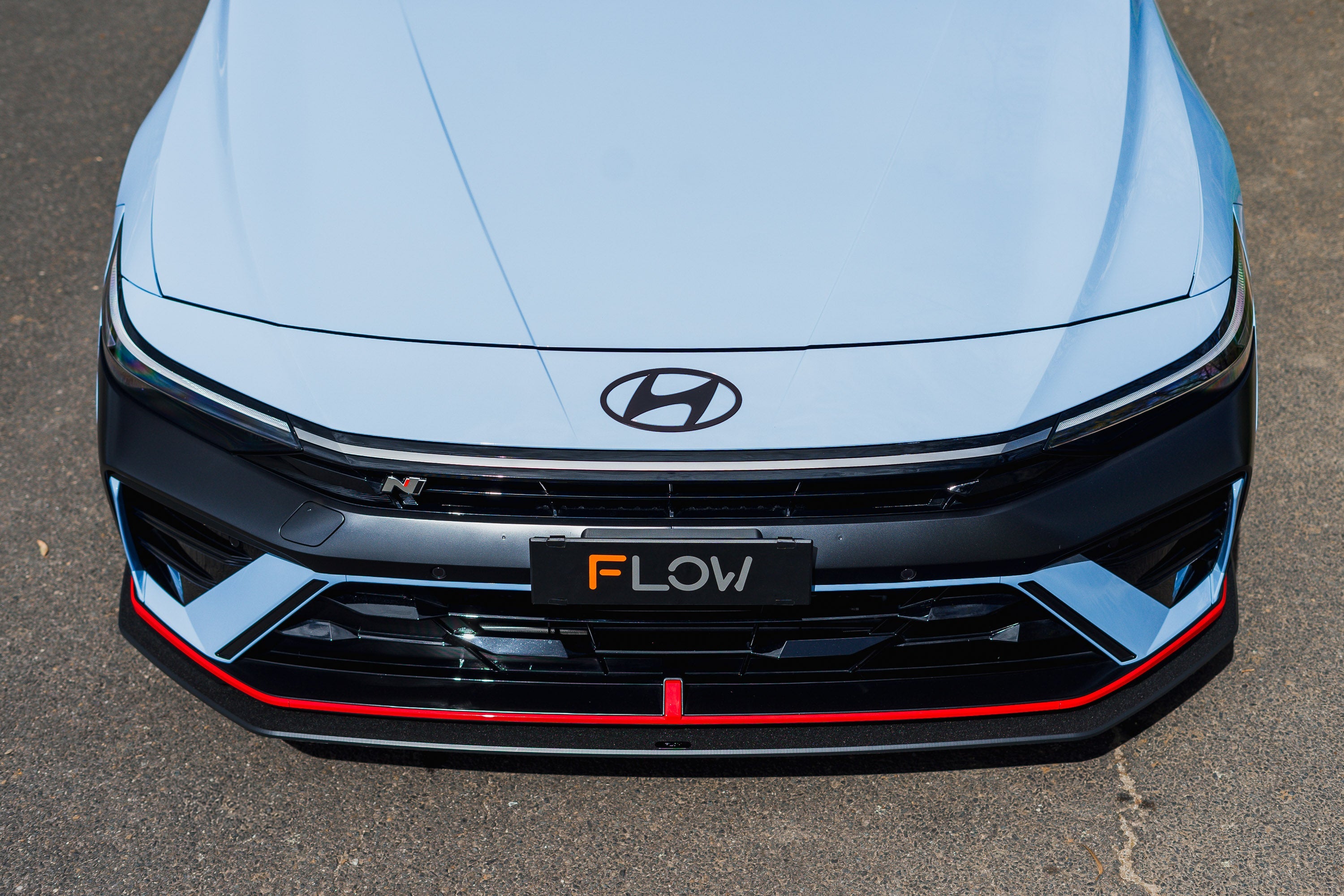 FLOW Designs  CN7 V2 Elantra N Sedan Facelift V2 - 2024 Front Lip Splitter & Mounting Brackets (Pair) - MODE Auto Concepts
