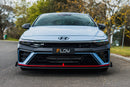 FLOW Designs  CN7 V2 Elantra N Sedan Facelift V2 - 2024 Front Lip Splitter Winglets (Pair) - MODE Auto Concepts