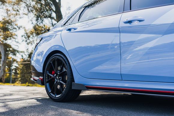 FLOW Designs  CN7 V2 i30N Sedan FL 2024 Side Skirt Splitter Winglets (Pair) - MODE Auto Concepts