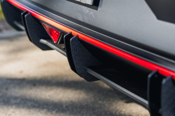 FLOW Designs  CN7 V2 Elantra N Sedan Facelift V2 - 2024 Flow-Lock Rear Diffuser - MODE Auto Concepts