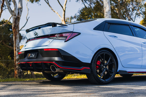 FLOW Designs  CN7 V2 Elantra N Sedan Facelift V2 - 2024 Rear Spat Winglets (Pair) - MODE Auto Concepts