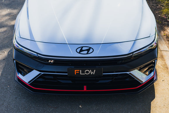 FLOW Designs  CN7 V2 i30N Sedan FL 2024 Front Lip Splitter Extensions (Pair) - MODE Auto Concepts