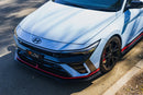 FLOW Designs  CN7 V2 Elantra N Sedan Facelift V2 - 2024 Front Lip Splitter Extensions (Pair) - MODE Auto Concepts