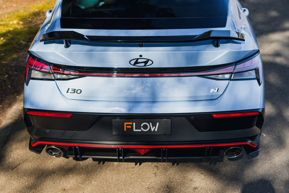 FLOW Designs  CN7 V2 Elantra N Sedan Facelift V2 - 2024 Rear Spats (Pair) - MODE Auto Concepts