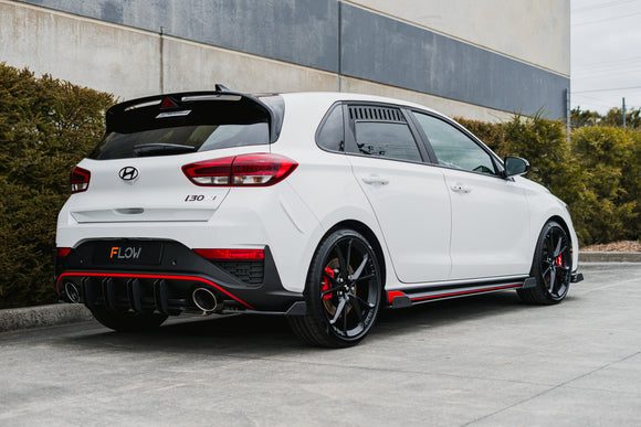 FLOW Designs  i30N Hatch PDE V6 FL2 2025 Rear Spat Winglets (Pair) - MODE Auto Concepts