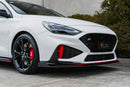 FLOW Designs  i30N Hatch PDE V6 FL2 2025 Front Lip Splitter Winglets (Pair) - MODE Auto Concepts
