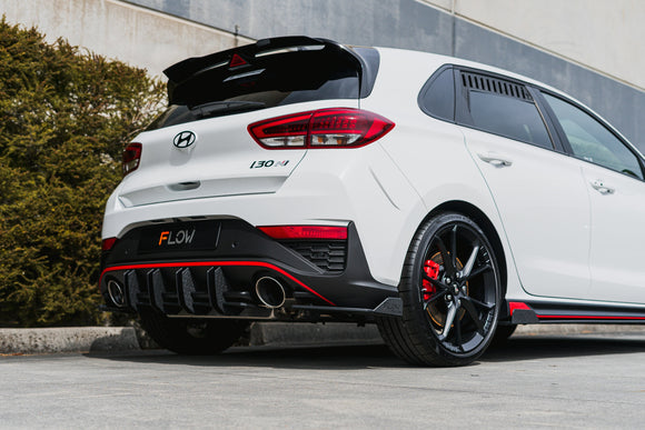FLOW Designs  i30N-Line Hatch PDe.V6 FL 2024+ Rear Spoiler Extension - MODE Auto Concepts
