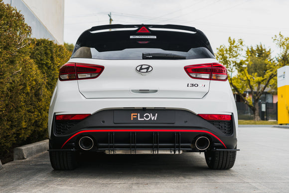 FLOW Designs  i30N Hatch PDE V6 FL2 2025 Flow-Lock Rear Diffuser - MODE Auto Concepts