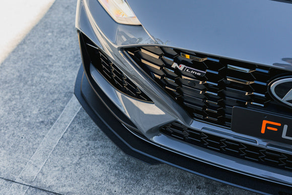 FLOW Designs  i30N-Line Hatch PDe.V6 FL 2024+ Front Lip Splitter & Reinforcement Brackets - MODE Auto Concepts